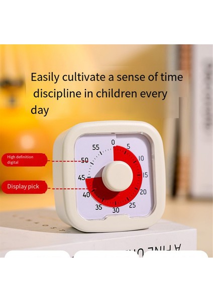 Sessiz Görsel Zamanlayıcı 60 Dakikalık Kronometre Çalar Saat Geri Sayım Zamanlayıcısı Standlı Görselleştirme Mutfak Pişirme Zamanlayıcısı Mavi (Yurt Dışından) indirimleri