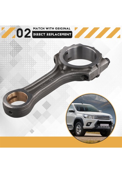 13201-0L040 Toyota Fortuner 05-12 Hilux 04-12 Hiace 05-14 Araba Motoru Bağlantı Çubuğu 13201-0L041 (Yurt Dışından) indirimleri