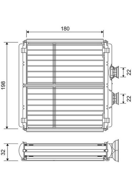 Kalorifer Radyatoru Mercedes W204 W212 C218 R231 C190 R197 Dpmah