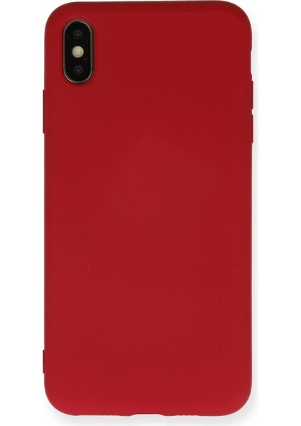 iPhone x Kılıf Nano Içi Kadife Silikon - Kırmızı