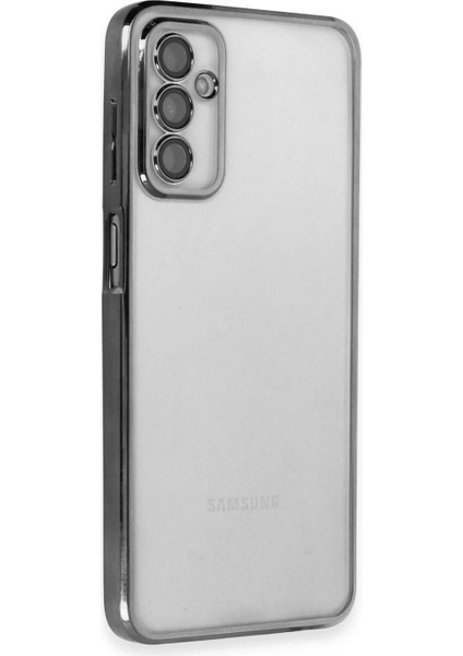 Samsung Galaxy M23 Kılıf Lensli Silikon - Siyah