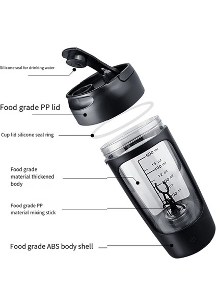 Elektrikli Protein Shaker Şişe Taşınabilir 1200MAH Şarj Edilebilir Blender Bardak Otomatik Kendiliğinden Karıştırma Kupa Karıştırma Bardakları Pembe (Yurt Dışından) modelleri