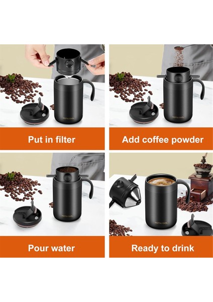 El Yıkamalı Kahve Kupası El Yıkamalı Damlama Yalıtımlı Kahve Kupası Taşınabilir Kahve Demleme Seti (Yurt Dışından) indirimleri