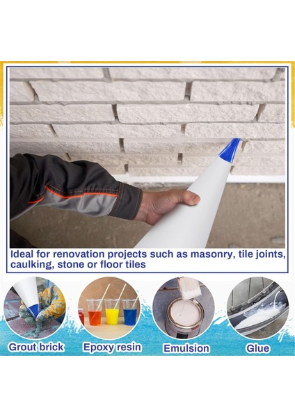 6 Adet Kalıplanmış Yırtılmaya Dayanıklı Delinmeye Dayanıklı Boru Çimento Torbaları Fayans Montaj Işleri Için B (Yurt Dışından) fiyatları