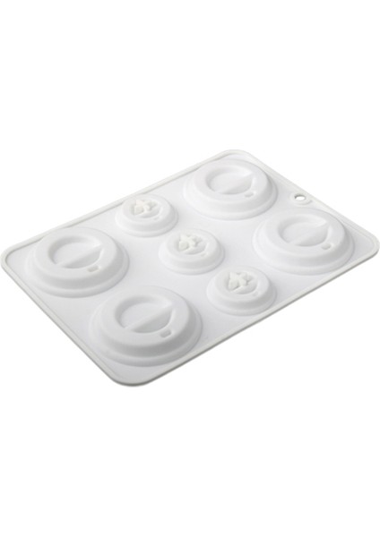 Silikon Kahve Kapağı Şekilli Kek Kalıbı - Mutfak Için Çikolatalı Mus ve Tatlı Pişirme Aracı, Silikon Kalıp B (Yurt Dışından)