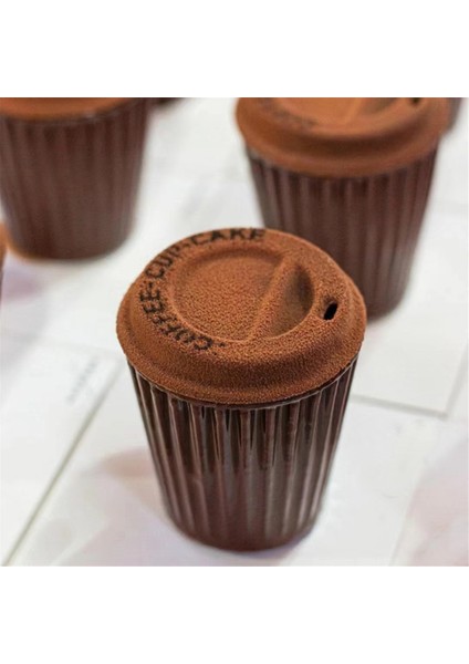 Silikon Kahve Kapağı Şekilli Kek Kalıbı - Mutfak Için Çikolatalı Mus ve Tatlı Pişirme Aracı, Silikon Kalıp B (Yurt Dışından) indirimleri