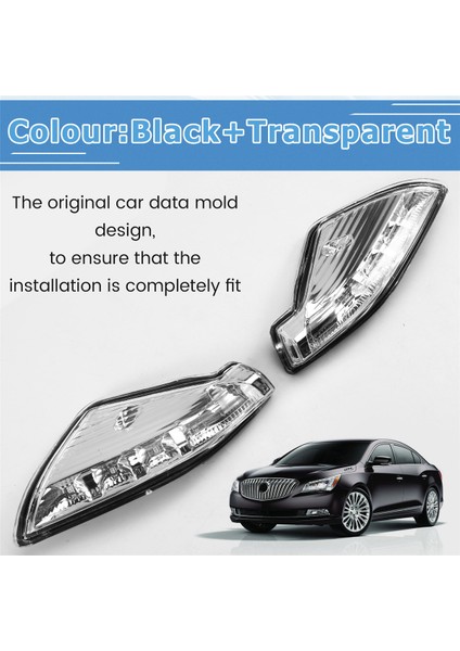 Buick Lacrosse 2009 -2015 LED Araba Ön Yan Ayna Dönüş Sinyal Lambası Dikiz Aynası Gösterge Lambası (Yurt Dışından) indirimleri