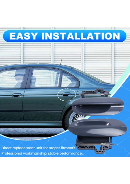 Arka Sol Sağ Dış Kapı Açma Kolu 5121824546351218245464 Bmw E39 525I 528I 530I 1997-2003 Kapı Açma Kolu Çekme (Yurt Dışından) fırsatları