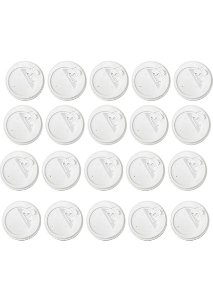 200 Adet Kahve Kupası Kapağı, 10OZ, 12OZ, 16OZ ve 20OZ Kağıt Bardaklar Için 3,54 Inç Tek Kullanımlık Plastik Kapaklar Beyaz (Yurt Dışından)