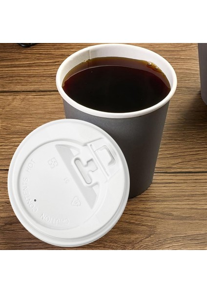 200 Adet Kahve Kupası Kapağı, 10OZ, 12OZ, 16OZ ve 20OZ Kağıt Bardaklar Için 3,54 Inç Tek Kullanımlık Plastik Kapaklar Beyaz (Yurt Dışından) fırsatları