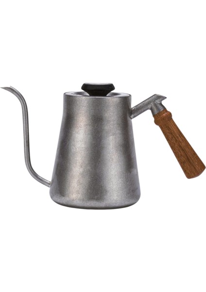 El Dökme Kettle Ahşap Saplı El Dökme Kettle Dar Ağızlı Kettle Damlama Kahve El Dökme Kettle A (Yurt Dışından)