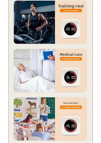 Üretkenlik Zamanlayıcısı Üretkenlik Küpü Zamanlayıcısı Yerçekimi Sensörü LED 4 Ön Ayarlı Zaman Çocuk Zaman Yönetimi Mutfak Geri Sayım Zamanlayıcısı (Yurt Dışından) fırsatları