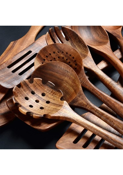 Ahşap Spatula Ahşap Kaşık Kızartma Spatulası Masif Ahşap Yüksek Sıcaklık Dayanıklı Çorba Kaşığı Boyasız Doğal Malzeme (Yurt Dışından) fiyatları