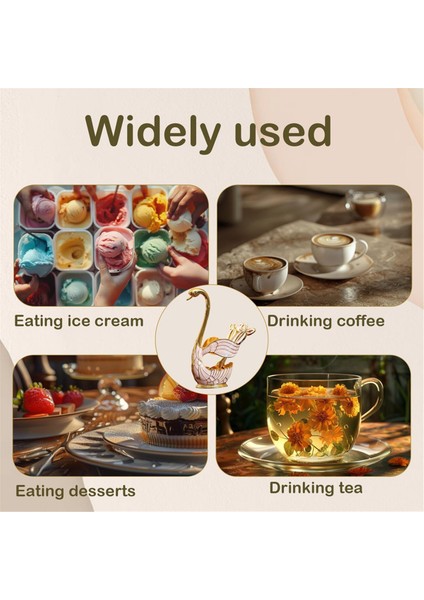 Kuğu Tarzı Kahve Tatlı Kaşığı Seti-Avrupa Meyve Kepçesi Tutucu ve Sofistike Yemek B Için Dekoratif Sofra Takımı (Yurt Dışından) indirimleri