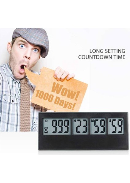 Dijital Geri Sayım Gün Saati Ölçer 999 Gün Geri Sayım Tatil Emeklilik Düğün Laboratuvarı Mutfak (Yurt Dışından) fiyatları