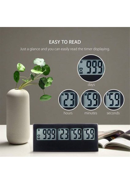 Dijital Geri Sayım Gün Saati Ölçer 999 Gün Geri Sayım Tatil Emeklilik Düğün Laboratuvarı Mutfak (Yurt Dışından) fırsatları