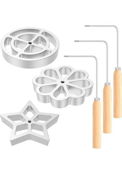 Saplı Bunuelos Kalıbı, Metal Bunuelos Kurabiye Yapma Kalıbı, Çıkarılabilir Rozet Rozet Demir Kalıp Seti, Pişirme Pişirme Için (Yurt Dışından)