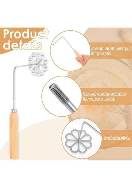 Saplı Bunuelos Kalıbı, Metal Bunuelos Kurabiye Yapma Kalıbı, Çıkarılabilir Rozet Rozet Demir Kalıp Seti, Pişirme Pişirme Için (Yurt Dışından) fırsatları