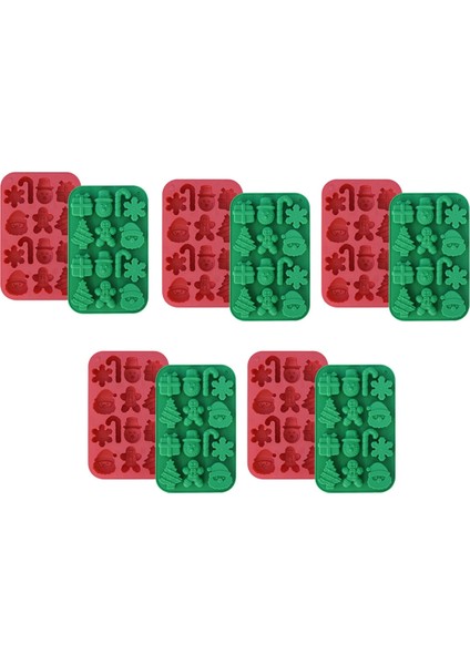 Noel Çikolata Kalıbı Pişirme Kalıbı El Yapımı Kendin Yap Hediye Kar Tanesi Noel Ağacı Noel Baba Kalıbı (Yurt Dışından)