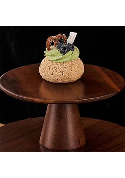 Şık Ahşap Pasta Standı - Pastalar, Küçük Kekler ve Pastalar Için Yüksek Ayaklı Tatlı Sergileme Tabağı Düğünler Için Mükemmel (Yurt Dışından) indirimleri