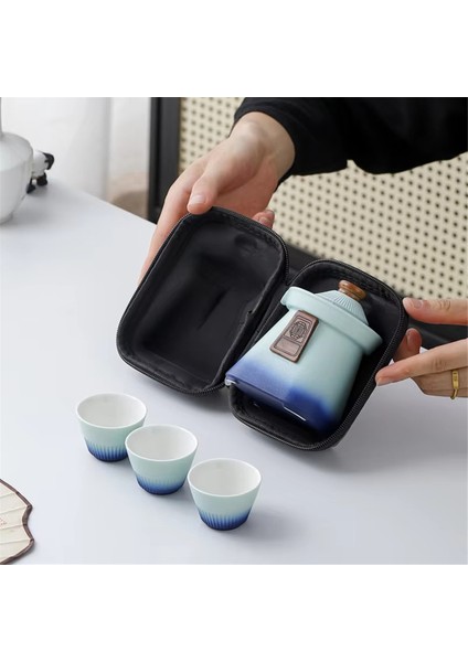 Taşınabilir Çin Çay Seti - Çay Töreni Için Çaydanlık, Bardak ve Demleme Aletleriyle Tam Seyahat Çay Takımı Seti (Yurt Dışından) fiyatları