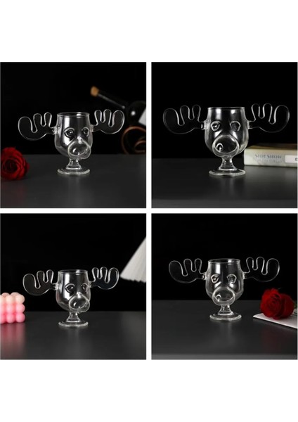 Noel Tatili Bardak Seti Cam Bardak Tatil Cam Eşyaları Içecekler, Içecekler Için 8 Ons Tutar (Yurt Dışından) modelleri