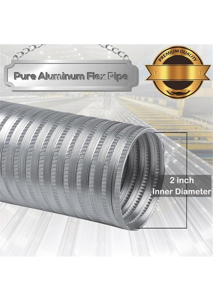 Pelet Soba Temiz Hava Giriş Kiti 2X60 Inç Dış Soğuk Hava Kiti Pelet Soba Borusu Alüminyum Esnek Havalandırma Borusu Soba Için (Yurt Dışından) fırsatları