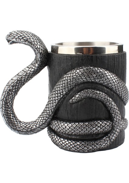 Viking Tarzı Bira Kupası, Çift Duvarlı Yalıtımlı Içme Kupası, Metal Iç Mekan, Sıcak ve Soğuk Içecekler Için Ideal (Yurt Dışından)