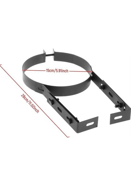 Baca Borusu Tutucu Braketi 15CM Paslanmaz Çelik Ayarlanabilir Duvar Desteği Askı Sabitleme Klipsi Soba Borusu Askısı Aksesuarı (Yurt Dışından) fırsatları