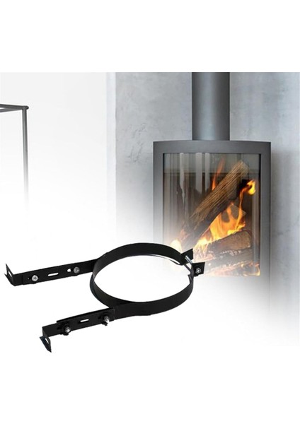 Baca Borusu Tutucu Braketi 15CM Paslanmaz Çelik Ayarlanabilir Duvar Desteği Askı Sabitleme Klipsi Soba Borusu Askısı Aksesuarı (Yurt Dışından) indirimleri