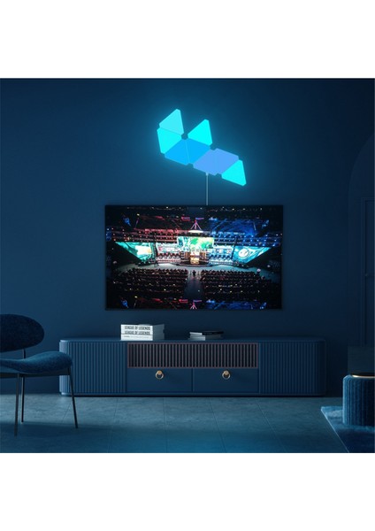 Abd Fişli LED Rgb Üçgen Duvar Lambası D (Yurt Dışından) indirimleri