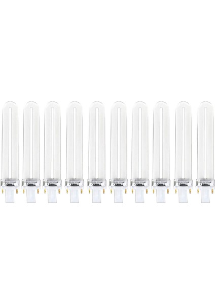 10 Adet 9W Tırnak Uv Makinesi 365NM Lamba Ampul Tüpü (Yurt Dışından)