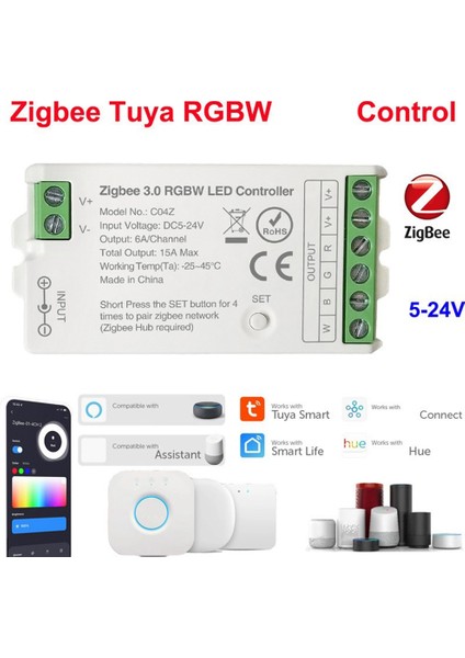 Zigbee 3.0 Wifi LED Kontrol Cihazı 2.4ghz Rgbw LED Şerit (Yurt Dışından) fırsatları