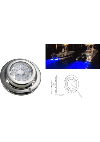 DC10-30V 15W LED Rıhtım Güvertesi Yat Sualtı Lambası TP019019 Beyaz Lamba (Yurt Dışından) indirimleri