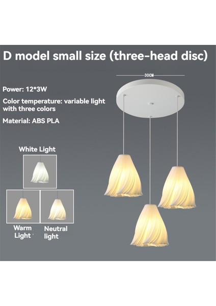 3D Baskılı Küme 3 Işık Avize Dalga Tasarım Tavan Avize D (Yurt Dışından) indirimleri