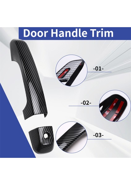 Araba Dış Kapı Kolları Kapağı Dış Kapı Kolları Çizik Koruyucu Dekor Toyota 4runner 2010-2024 Karbon Fiber (Yurt Dışından) indirimleri