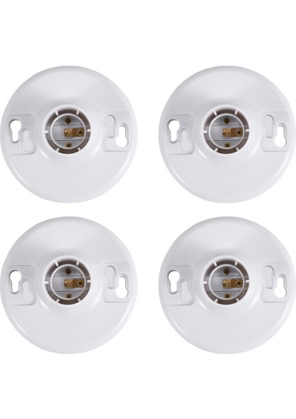 4 Adet 660W 250V Orta Taban E26 Duy Anahtarsız Üst Duy (Yurt Dışından)