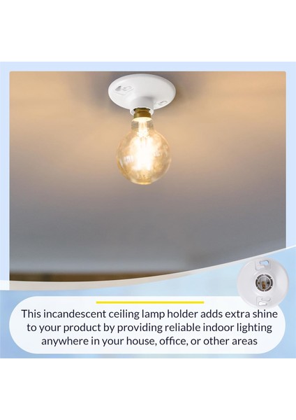 4 Adet 660W 250V Orta Taban E26 Duy Anahtarsız Üst Duy (Yurt Dışından) fiyatları