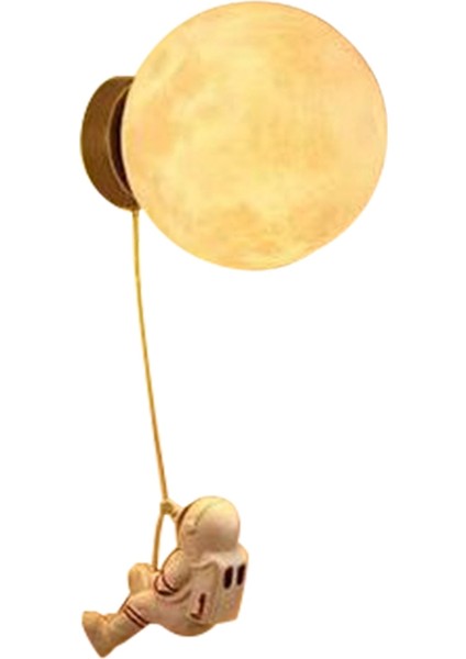 Astronot Duvar Lambası 3D Baskı Abajur LED Duvar Lambası A (Yurt Dışından)