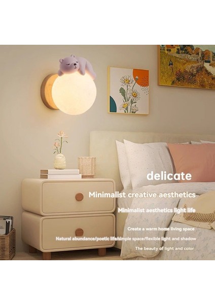 Kısılabilir Kablolu Modern LED Duvar Lambası Duvara Monte Lamba Pembeb (Yurt Dışından) fiyatları