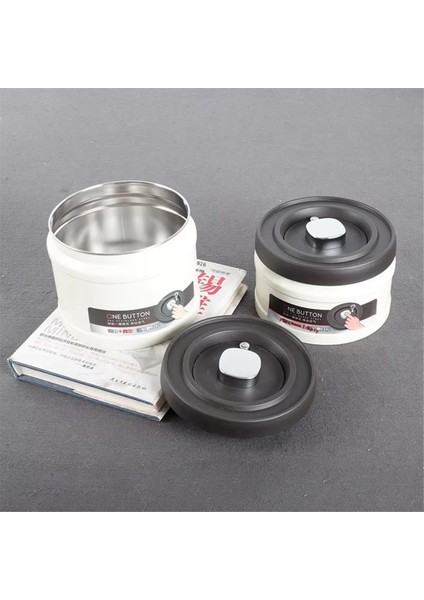 Kahve Çekirdeği Vakumlu Sızdırmaz Tank 1600ML Paslanmaz Çelik Tahıl Çay Fındık Taze Mutfak Hava Geçirmez Kutular (Yurt Dışından) fiyatları