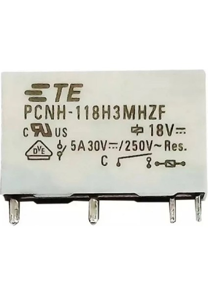 Schrack PCNH-118H3MHZF ,18VDC KONTAK-1A/5A Pcb-4-Pin Röle