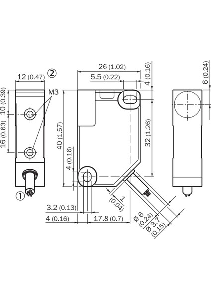 IQ12-04BPSKW2S (1055428) ,kübik/4mm Pnp-No 3-Kablo Endüktif Sensör modelleri