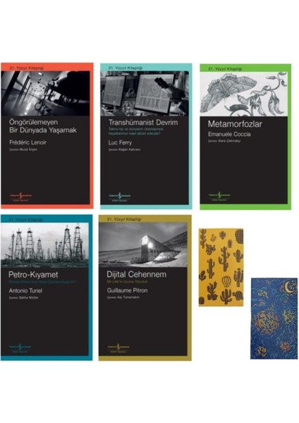 21. Yüzyıl Kitaplığı 5 Kitap-Metamorfozlar-Petrol-Dijital -Öngörüleme-Transhüman-2not Defteri Hediye