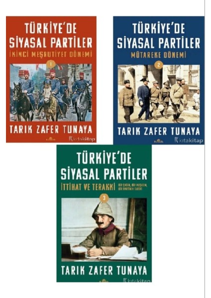 Türkiye'de Siyasal Partiler Cilt 1 - 2 - 3 - Tarık Zafer Tunaya 3 Kitap Set