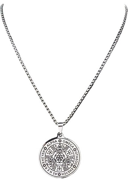 Fortune Altı Köşeli Yıldız Mührü Paslanmaz Çelik Yeni Kolye Titanyum Çelik Kolye (Yurt Dışından)