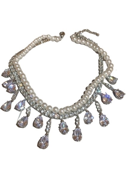 Inci Elmas Damla Şeklindeki Kolye Ucu Kolye Moda Tasarım Kolye Köprücük Kemiği Kolye Mizaç Kolye (Yurt Dışından) fiyatları