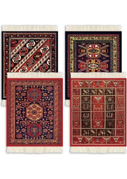 4 Adet Set Halı Altlığı Oryantal Tasarım Halı Içecek Matı Püskül Halı Altlığı Yalıtım Pedi Dalga Fare Altlığı 130MMX190MM (Yurt Dışından) modelleri