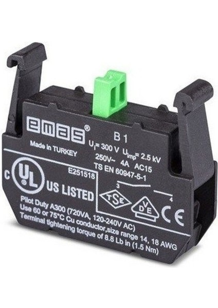 B1 ,b-Seri KONTAK-1A M22 Buton Yedek Kontak