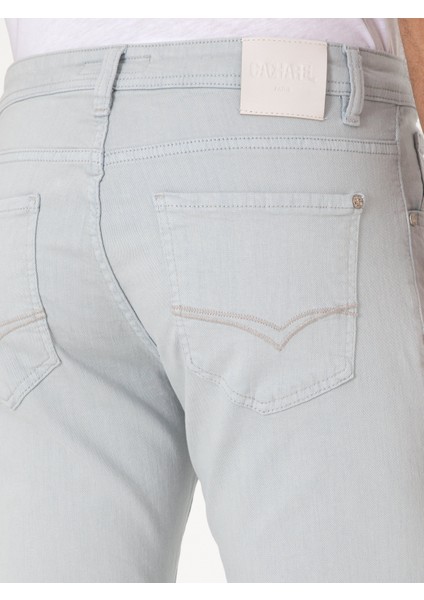 Erkek Buz Mavisi Slim Fit Pamuk Karışımlı Jean Pantolon 50298870-VR036 modelleri